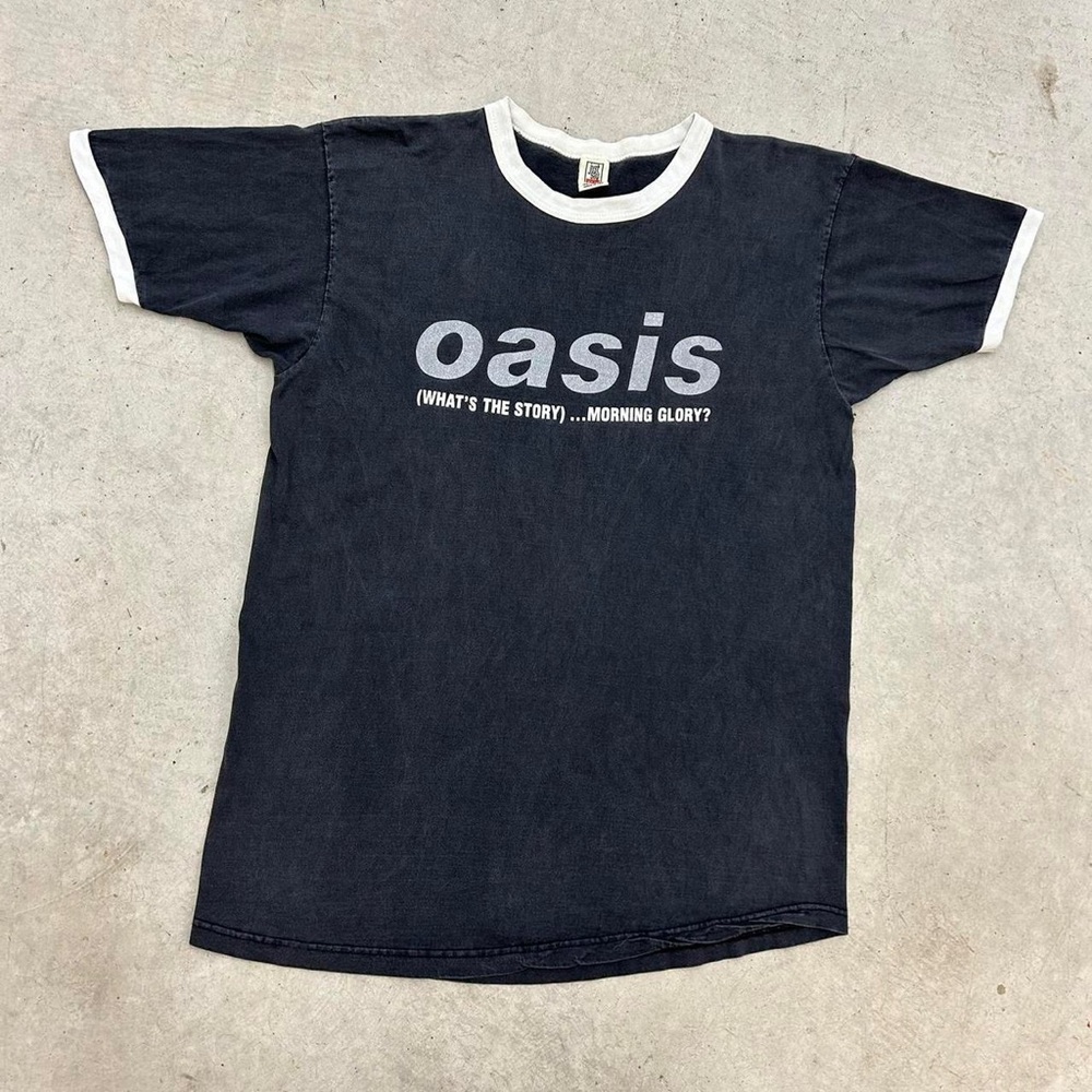 VTG 1995 Oasis Band What’s The Story Morning Glory Britpop Tour Shirt Men’s XL